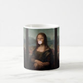 Mona Lisa Blasst Pink Bubble gum Kaffeetasse (Mittel)