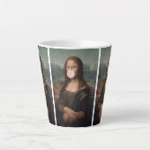 Mona Lisa Blasst Pink Bubble gum Milchtasse (Vorderseite)