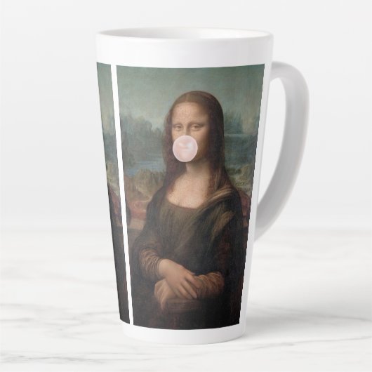 Mona Lisa Blasst Pink Bubble gum Milchtasse (Rechte Ecke)