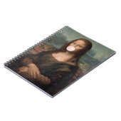 Mona Lisa Blasst Pink Bubble gum Notizblock (Linke Seite)
