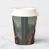 Mona Lisa Blasst Pink Bubble gum Pappbecher (Rechts)