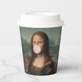 Mona Lisa Blasst Pink Bubble gum Pappbecher (Vorderseite)