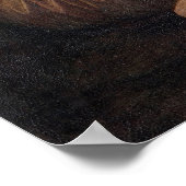 Mona Lisa Blasst Pink Bubble gum Poster (Ecke)