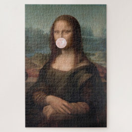 Mona Lisa Blasst Pink Bubble gum Puzzle