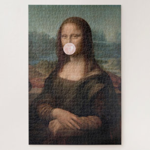 Mona Lisa Blasst Pink Bubble gum Puzzle