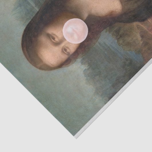 Mona Lisa Blasst Pink Bubble gum Seidenpapier (Ausschnitt)