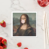 Mona Lisa Blasst Pink Bubble gum Serviette (Beispiel)