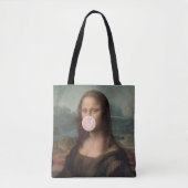 Mona Lisa Blasst Pink Bubble gum Tasche (Vorderseite)
