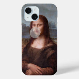 Mona Lisa bläst ein graues Kaugummi Case-Mate iPhone Hülle