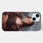 Mona Lisa bläst graues Kaugummi Case-Mate iPhone Hülle (Rückseite (Horizontal))