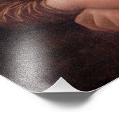 Mona Lisa bläst graues Kaugummi Fotodruck (Ecke)