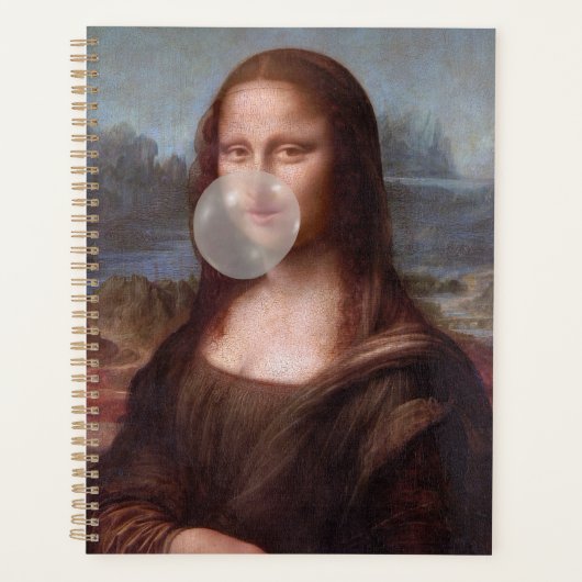 Mona Lisa bläst graues Kaugummi Planer (Vorderseite)