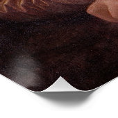 Mona Lisa bläst graues Kaugummi Poster (Ecke)