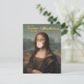 Mona Lisa bläst rosa Kaugummi (Stehend Vorderseite)