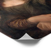 Mona Lisa bläst rosa Kaugummi Poster (Ecke)