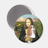 Mona Lisa - Blenheim Cavalier (F) Magnet (Vorderseite/Rückseite)