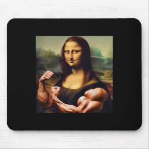 Mona Lisa Bodybuilding Funny Geschenk 3 Mousepad