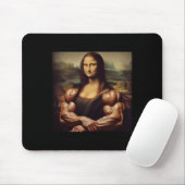 Mona Lisa Bodybuilding Funny Geschenk 4 Mousepad (Mit Mouse)