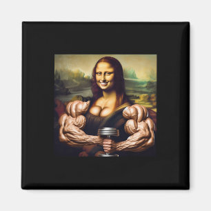 Mona Lisa Bodybuilding Funny Gift 5 Magnet