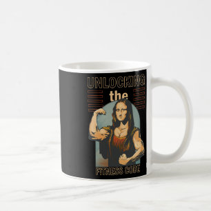 Mona Lisa Bodybuilding Muscle Gym Weightlift Wo Kaffeetasse
