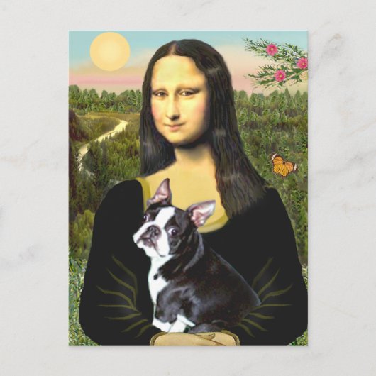 Mona Lisa - Boston T #4 Postkarte (Vorderseite)