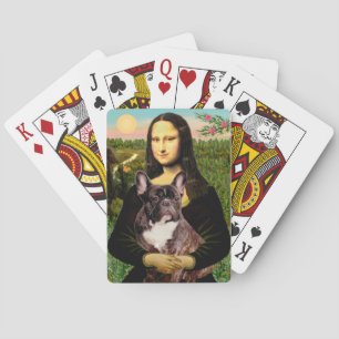 Mona Lisa - Brindle French Bulldog Spielkarten