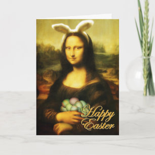 Mona Lisa Bunny Oars Ostera Feiertagskarte