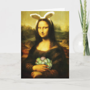 Mona Lisa Bunny Oars Ostera Feiertagskarte