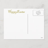 Mona Lisa Bunny Oars Ostera Feiertagspostkarte (Rückseite)