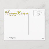 Mona Lisa Bunny Oars Ostera Feiertagspostkarte (Rückseite)