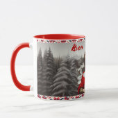 Mona Lisa Buon Natale Weihnachtsklassische Tasse,  Tasse (Links)