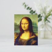 Mona Lisa by Da Vinci, Fine Art Postkarte (Stehend Vorderseite)