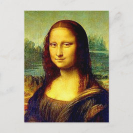 Mona Lisa by Da Vinci, Fine Art Postkarte
