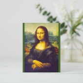 Mona Lisa by Da Vinci, Fine Art, Postkarte (Stehend Vorderseite)