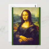 Mona Lisa by Da Vinci, Fine Art, Postkarte (Vorne/Hinten)