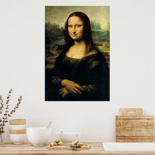 Mona Lisa by Da Vinci Poster (Küche)