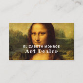 Mona Lisa By Leonardo Da Vinci, Art Dealer Visitenkarte (Vorderseite)