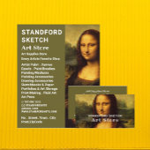 Mona Lisa By Leonardo Da Vinci, Art Supplements St Visitenkarte