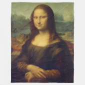 Mona Lisa By Leonardo Da Vinci Fleecedecke (Vorderseite)