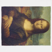 Mona Lisa By Leonardo Da Vinci Fleecedecke (Vorderseite (Horizontal))