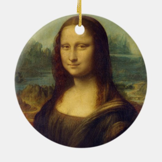 Mona Lisa by Leonardo Da Vinci Keramik Ornament (Hinten)