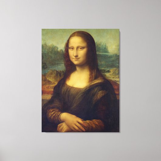 Mona Lisa By Leonardo Da Vinci Leinwanddruck (Vorderseite)