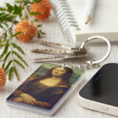 Mona Lisa by Leonardo Da Vinci Schlüsselanhänger (Vorderseite rechts)