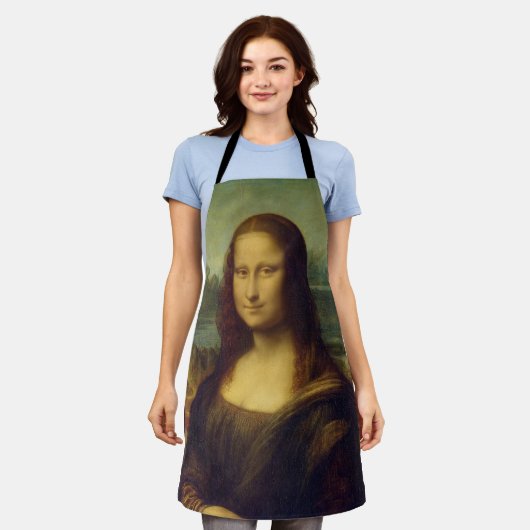 Mona Lisa By Leonardo Da Vinci Schürze (Getragen)