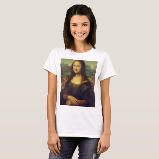 Mona Lisa By Leonardo Da Vinci T-Shirt (Vorne ganz)