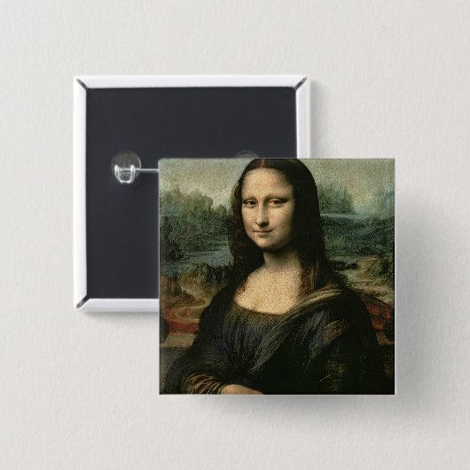 Mona Lisa, c.1503-6 Button (Vorne & Hinten)