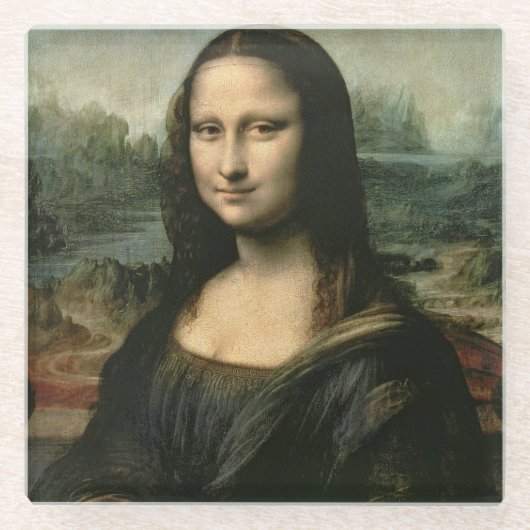 Mona Lisa, c.1503-6 Glasuntersetzer (Vorderseite)