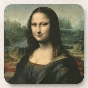 Mona Lisa, c.1503-6 (Öl auf Platte) Getränkeuntersetzer
