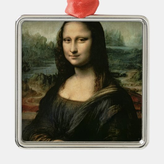 Mona Lisa, c.1503-6 Silbernes Ornament (Vorne)