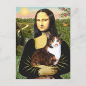 Mona Lisa - Calico cat Postkarte (Vorderseite)